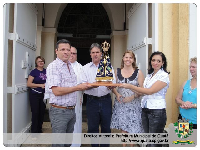 Notícia Quatá recebeu imagem peregrina de Nossa Senhora