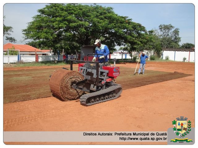 Notícia Gramado do campo do Estádio Municipal já foi colocado