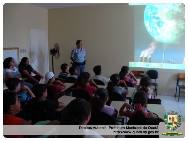 Notícia Palestra concientiza crianças sobre o meio ambiente