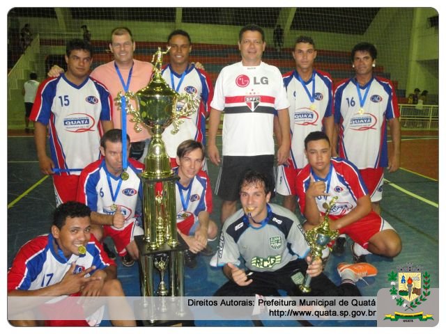 Notícia Equipe Itália vence o Campeonato de Futsal de Quatá