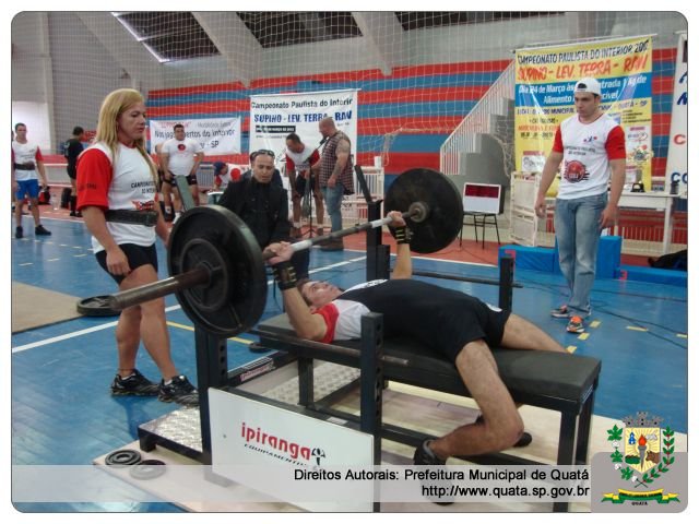 Notícia Quatá sedia campeonato de Supino e Levantamento Terra