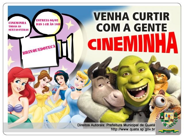 Notícia Crianças poderão curtir sessão de cinema na Brinquedoteca. Estreia sexta-feira, dia 08/02!