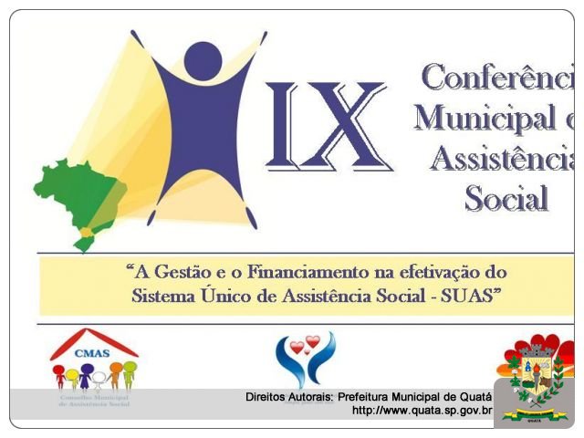 Notícia IX Conferência Municipal de Assistência Social