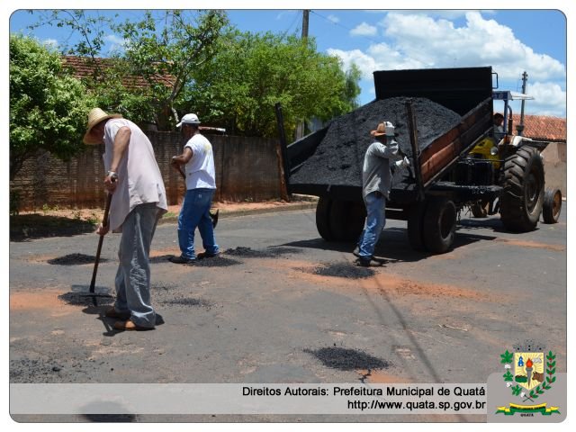 Notícia Prefeitura realiza melhorias nas  ruas de Quatá