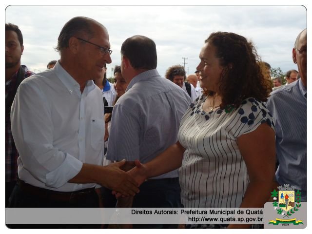 Notícia Palmital recebe Geraldo Alckmin - Prefeita Lu prestigia visita do Governador na região