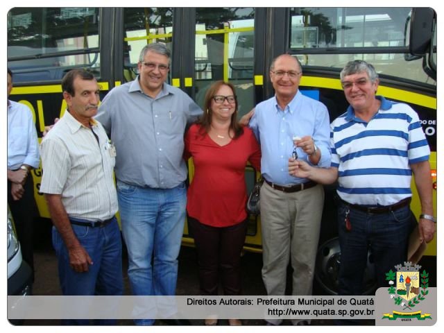 Notícia Quatá recebe ônibus escolar  do Governo Estadual