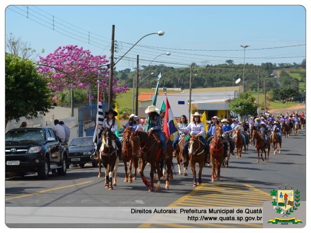 Notícia Quatá encerra Festejos de Aniversário com Cavalgada-Evento atraiu centenas de pessoas