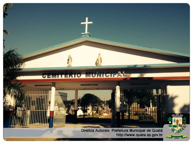 Notícia Cemitério Municipal de Quatá  recebe nova pintura