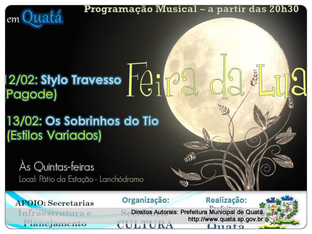 Notícia Feira da Lua especial de Carnaval