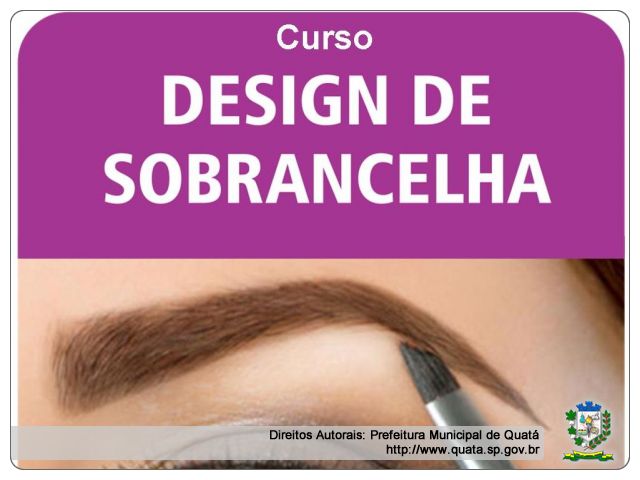 Notícia Curso de Design de Sobrancelha