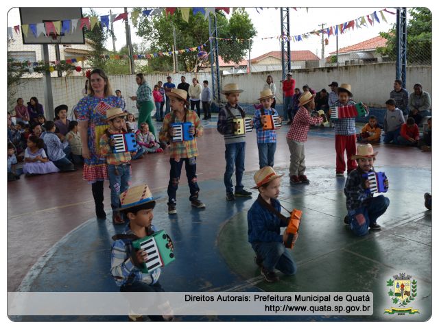 Notícia Vestidos de ?caipiras?, alunos das Escolas e Creches de Quatá participam dos festejos juninos