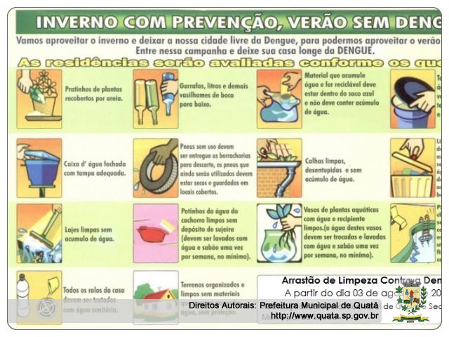 Notícia Participe do Arrastão de Inverno contra a Dengue: à partir do dia 03/08.