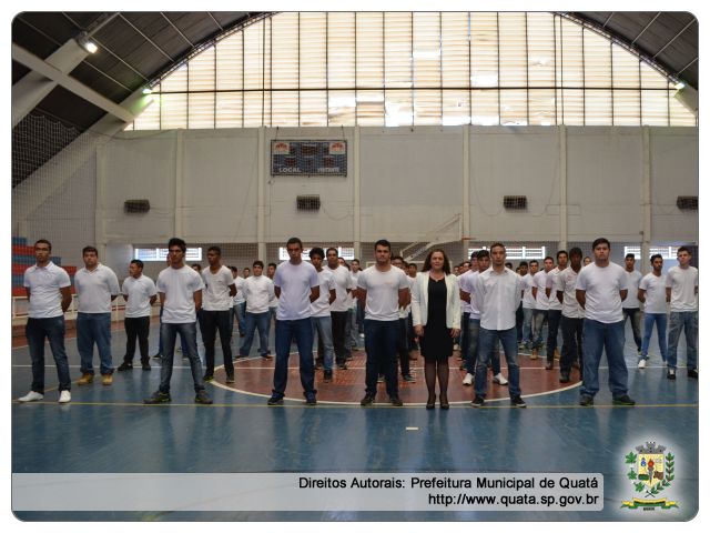 Notícia Jovens de Quatá participam da  cerimônia de entrega da reservista 