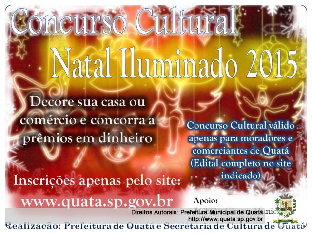 Notícia Concurso Natal Iluminado 2015