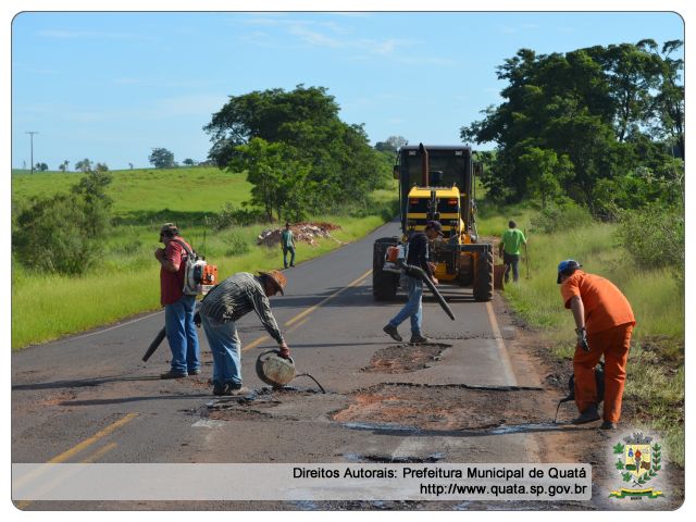 Notícia Tapa Buraco sentido Quatá/Tupã