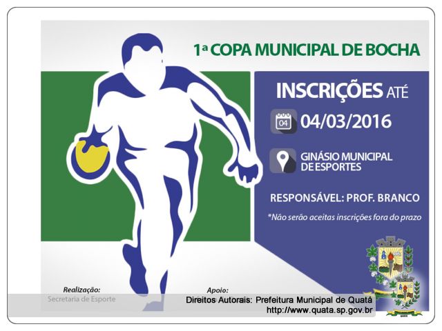 Notícia 1ª Copa Municipal de Bocha 