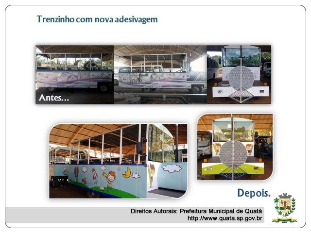 Notícia Trenzinho recebe nova adesivagem