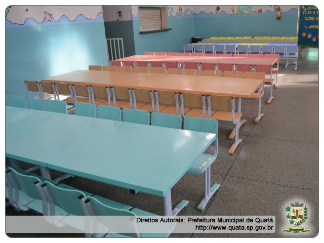 Notícia Novas mesas e cadeiras já em uso na Creche Orísia