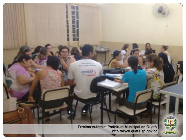 Notícia Professores da Rede Municipal de Ensino participam de Formação Continuada com o tema: ?Leitura Compartilhada?