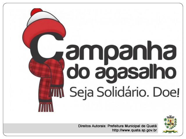 Notícia Arrastão solidário - Campanha do agasalho
