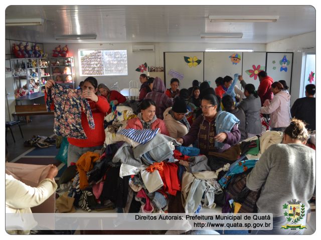 Notícia Campanha do Agasalho 2016: centenas de quataenses são beneficiados com roupas e cobertores