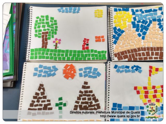 Notícia A arte do Mosaico: alunos aprendem técnicas e criam paisagens