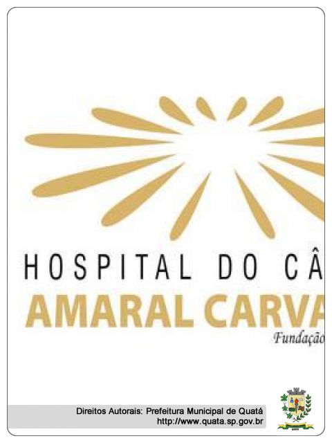 Notícia Resultado do sorteio do Show de Prêmio em prol ao Hospital do Câncer Amaral Carvalho