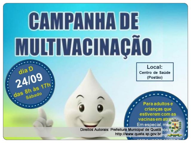 Notícia Campanha de Multivacinação - 24/09/16