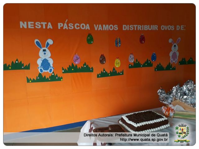 Notícia Feliz Páscoa! Crianças das Escolas Municipais recebem Ovos de Chocolate