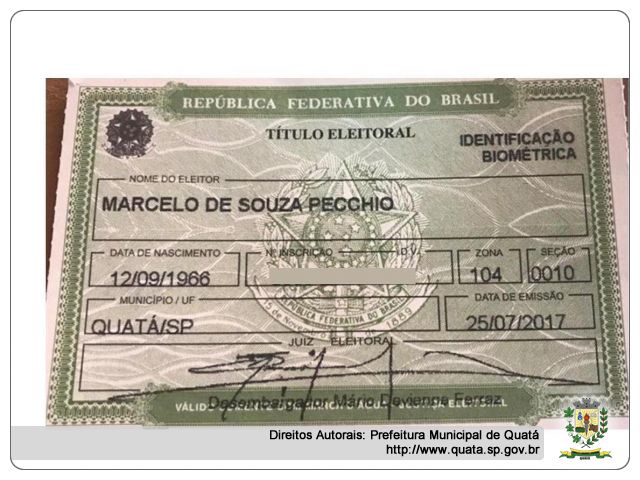 Notícia Prefeito Marcelo fez o Cadastramento Biométrico, e você? 