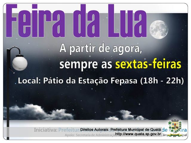 Notícia Feira da Lua será realizada sempre as sextas-feiras no Pátio da Fepasa