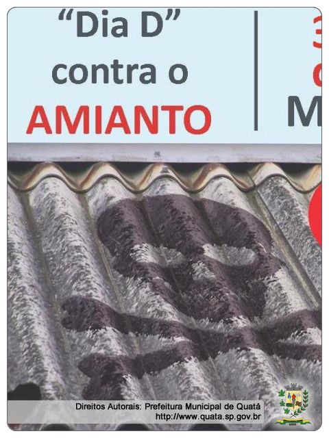 Notícia Vigilância Sanitária de Quatá  participa do ?Dia D? contra o amianto