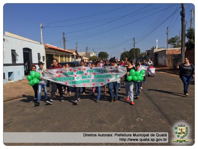 Notícia Escola Osira realiza Passeata  em prol do Meio Ambiente