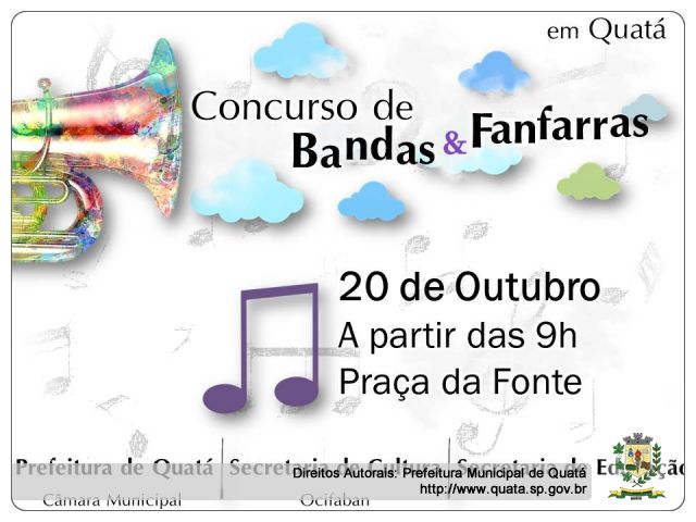 Notícia Quatá sediará pela terceira vez o Campeonato Estadual de Fanfarras e Bandas