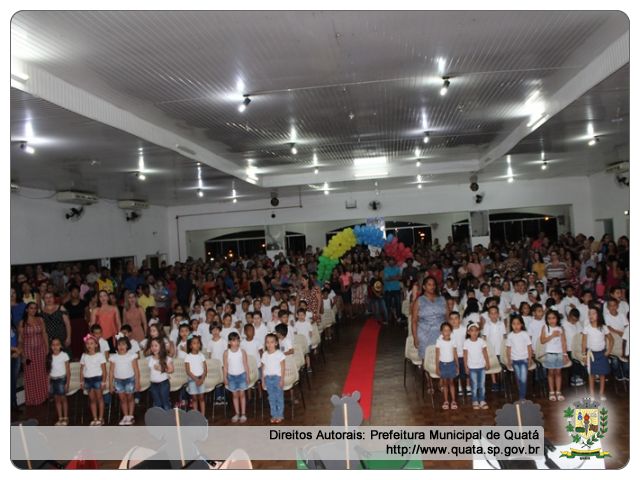 Notícia Educação realiza formatura 2019 da  Pré-Escola Municipal