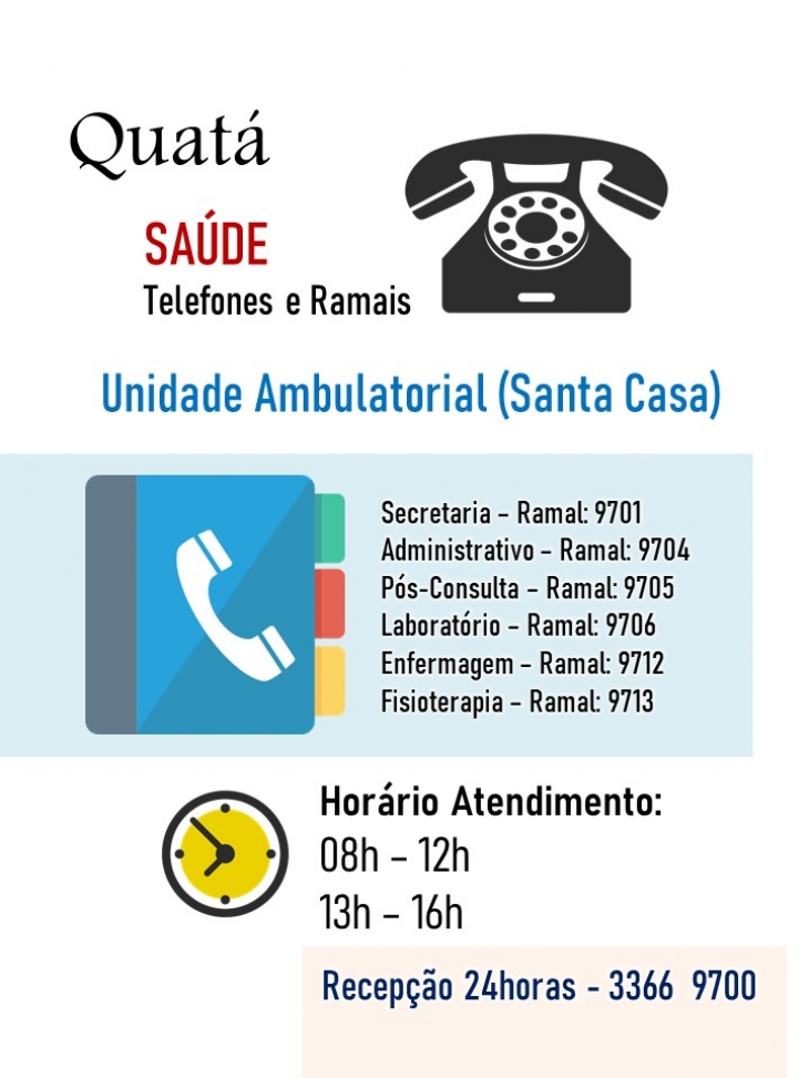 Atualização de Número de Telefone - Prefeitura Municipal de Quatá