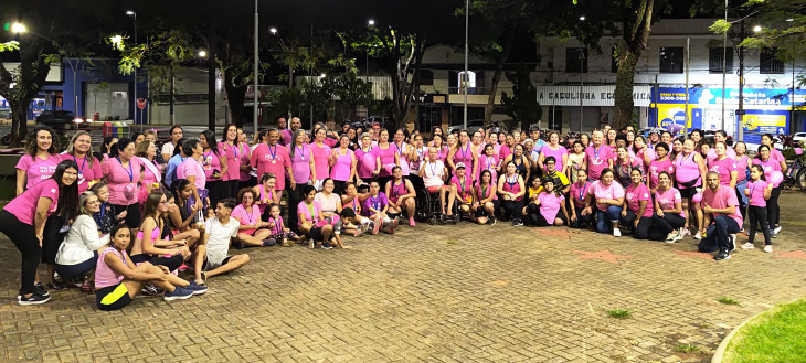 Foto Principal: Caminhada e Passeio Ciclístico em prol do Outubro Rosa