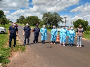 Foto 6: Quatá inicia barreira sanitária