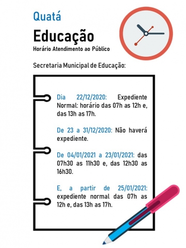 Foto 2: Atenção para os horários de funcionamento de repartições públicas: