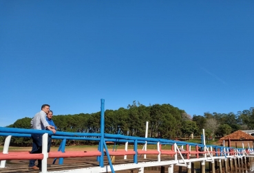 Foto 38: Obra de revitalização do Balneário entra na fase de pintura