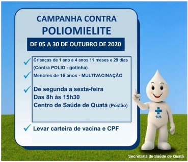 Foto 1: Campanha de Vacinação contra a Polio