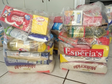 Foto 2: Alimentos ricos em proteína para os alunos da APAE