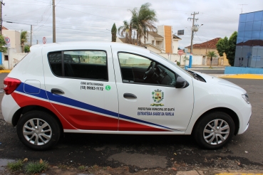 Foto 1: Administração Municipal recebeu dois novos veículos que serão utilizados pela Saúde de Quatá