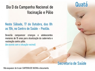 Notícia Dia D contra a Pólio