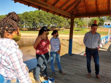 Foto 19: Obra de revitalização do Balneário entra na fase de pintura