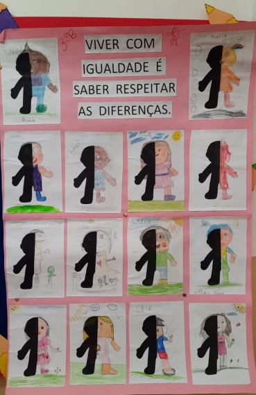 Foto 5: Disciplina de Arte desenvolve trabalho de conscientização