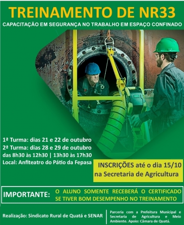 Foto 2: Treinamento em NR35 e NR33 - Altura e Confinamento