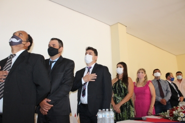 Foto 102: Reeleito, Marcelo Pecchio toma posse como Prefeito de Quatá