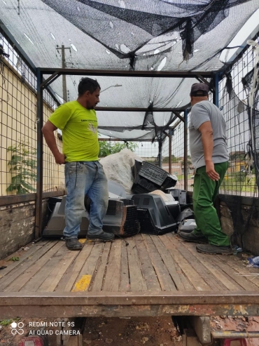 Foto 7: Mais de 500 quilos são arrecadados na coleta de lixo eletrônico