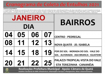 Foto 1: Acompanhe o calendário